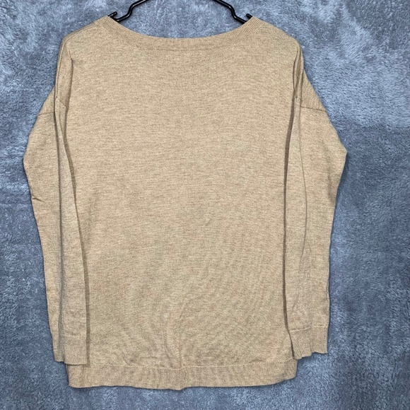 Gap Women’s Tan Wool Blend Sweater Pullover Long Sleeve Crewneck Size XS - Picture 8 of 8